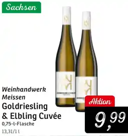 KONSUM Weinhandwerk Meissen Goldriesling & Elbling Cuvée Angebot