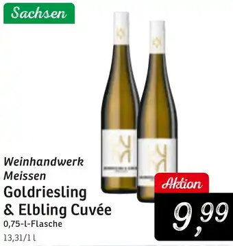 KONSUM Weinhandwerk Meissen Goldriesling & Elbling Cuvée Angebot