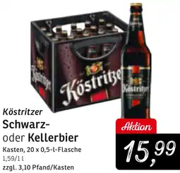 KONSUM Köstritzer Schwarz- oder Kellerbier Angebot