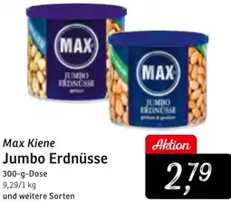 KONSUM Max Kiene Jumbo Erdnüsse Angebot