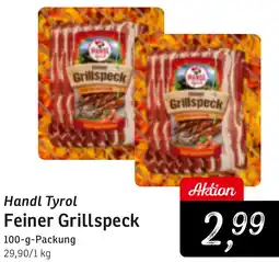 KONSUM Handl Tyrol Feiner Grillspeck Angebot