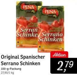 KONSUM Original Spanischer Serrano Schinken Angebot