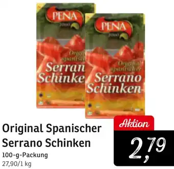 KONSUM Original Spanischer Serrano Schinken Angebot