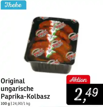 KONSUM Original ungarische Paprika-Kolbasz Angebot