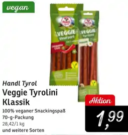 KONSUM Handl Tyrol Veggie Tyrolini Klassik Angebot