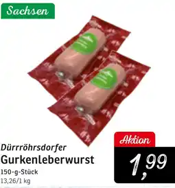 KONSUM Dürrröhrsdorfer Gurkenleberwurst Angebot