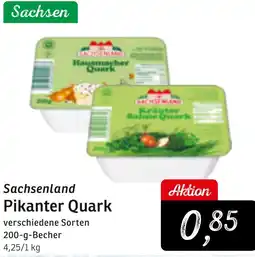 KONSUM Sachsenland Pikanter Quark Angebot