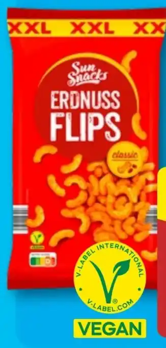 Aldi Nord Sun Snacks Erdnussflips Vegan XXL Angebot
