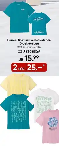 Galeria MANGUUN Herren-Shirt mit verschiedenen Druckmotiven Angebot