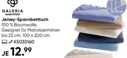 Galeria GALERIA essentials Jersey-Spannbetttuch Angebot