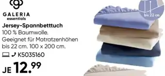 Galeria GALERIA essentials Jersey-Spannbetttuch Angebot
