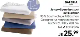 Galeria GALERIA home Jersey-Spannbetttuch mit Elasthan Angebot