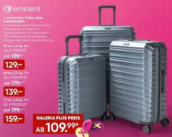 Galeria Eminent 4-Dopelrollen-Trolley-Serie HUMMINGBIRD Angebot