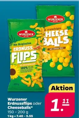 NETTO Wurzener erdnussflips oder cheeseballs Angebot