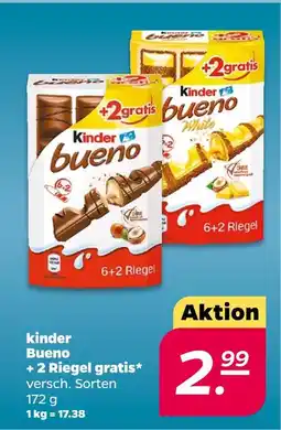 NETTO Kinder bueno + 2 riegel gratis Angebot