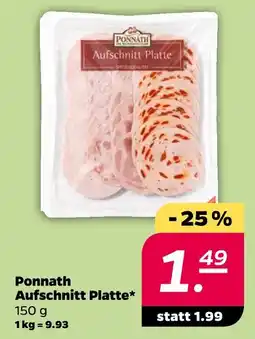 NETTO Ponnath aufschnitt platte Angebot