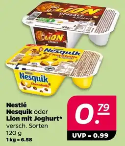 NETTO Nestlé nesquik oder lion mit joghurt Angebot
