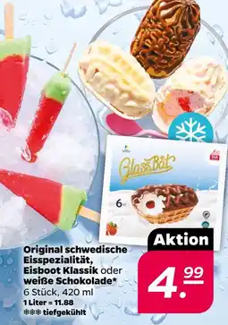 NETTO Eisboot klassik oder weiße schokolade Angebot