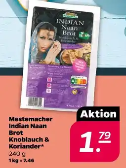 NETTO Mestemacher indian naan brot knoblauch & koriander Angebot