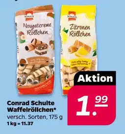 NETTO Conrad schulte waffelröllchen Angebot