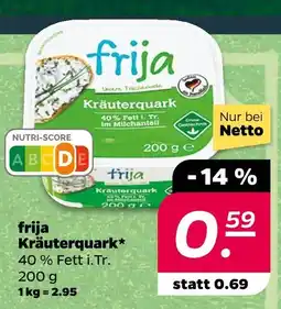 NETTO Frija kräuterquark Angebot
