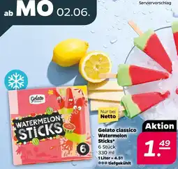 NETTO Gelato classico watermelon sticks Angebot