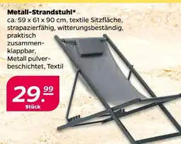 NETTO Metall-strandstuhl Angebot