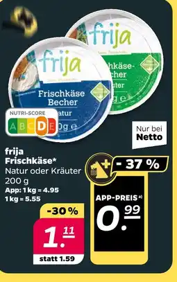 NETTO Frija frischkäse Angebot