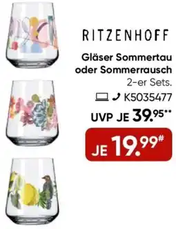 Galeria RITZENHOFF Gläser Sommertau oder Sommerrausch Angebot