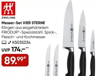 Galeria ZWILLING Messer-Set VIER STERNE Angebot