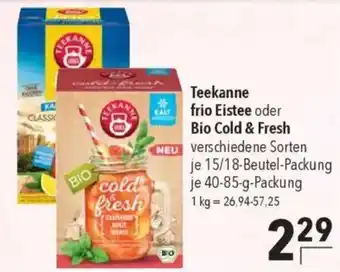 CITTI Markt Teekanne frio Eistee oder Bio Cold & Fresh Angebot