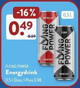 Aldi Süd FLYING POWER Energydrink Angebot