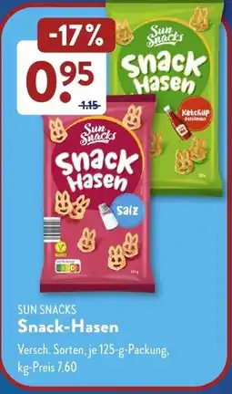 Aldi Süd SUN SNACKS Snack-Hasen Angebot