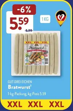 Aldi Süd GUT DREI EICHEN Bratwurst Angebot