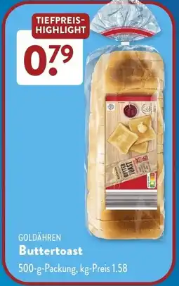 Aldi Süd GOLDÄHREN Buttertoast Angebot