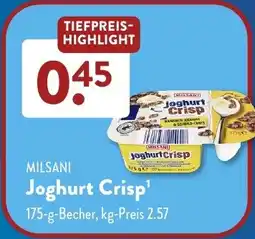 Aldi Süd MILSANI Joghurt Crisp Angebot