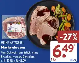 Aldi Süd MEINE METZGEREI Nackenbraten Angebot