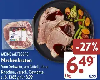 Aldi Süd MEINE METZGEREI Nackenbraten Angebot