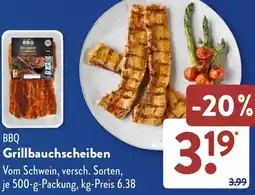 Aldi Süd BBQ Grillbauchscheiben Angebot