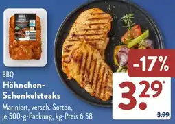 Aldi Süd BBQ Hähnchen Schenkelsteaks Angebot