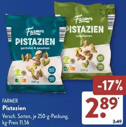 Aldi Süd FARMER Pistazien Angebot