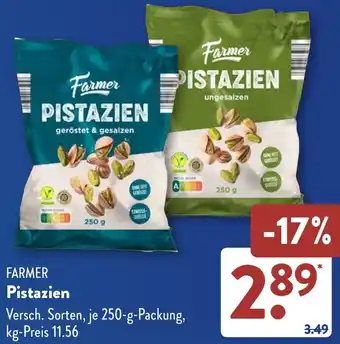 Aldi Süd FARMER Pistazien Angebot
