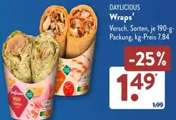 Aldi Süd DAYLICIOUS Wraps Angebot
