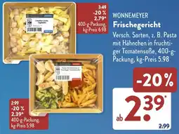 Aldi Süd WONNEMEYER Frischegericht Angebot