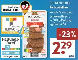 Aldi Süd GUT DREI EICHEN Frikadellen Angebot