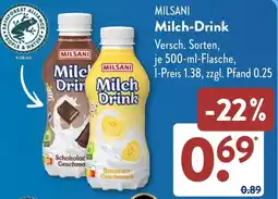 Aldi Süd MILSANI Milch-Drink Angebot