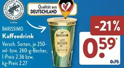 Aldi Süd BARISSIMO Kaffeedrink Angebot