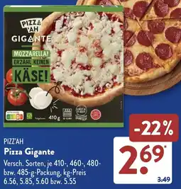 Aldi Süd PIZZ'AH Pizza Gigante Angebot