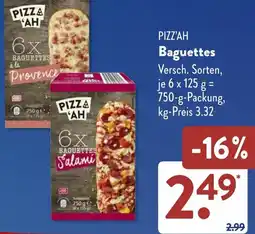 Aldi Süd PIZZ'AH Baguettes Angebot