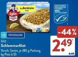 Aldi Süd IGLO Schlemmerfilet Angebot
